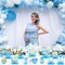 13 Pcs Centerpieces for Tables boy Honeycomb Centerpieces Baby Shower Decorations,It's a boy party supplies,Gender Reveal boy Baby Shower Centerpiece for Baby boys Party Birthday Tables Decorations